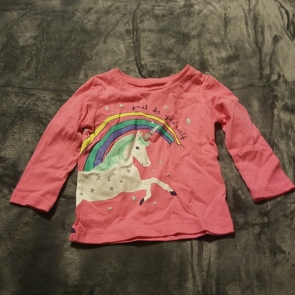 Carter's Baby Girl's Unicorn Long Sleeve Shirt